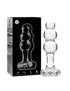 NEBULA SERIES BY IBIZA - MODELO 1 PLUG CRISTAL TRANSPARENTE 10.5 CM -O- 3 CM