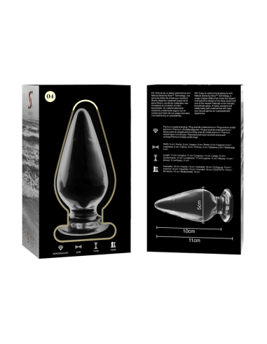 NEBULA SERIES BY IBIZA - MODELO 4 PLUG CRISTAL TRANSPARENTE 11 CM -O- 5 CM