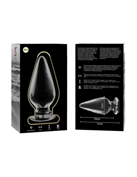 NEBULA SERIES BY IBIZA - MODELO 4 PLUG CRISTAL TRANSPARENTE 11 CM -O- 5 CM