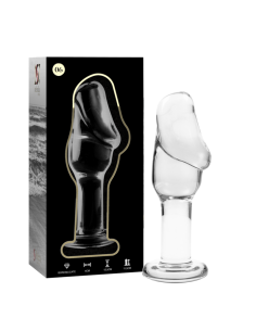 NEBULA SERIES BY IBIZA - MODELO 6 PLUG CRISTAL TRANSPARENTE 12.5 CM -O- 4 CM