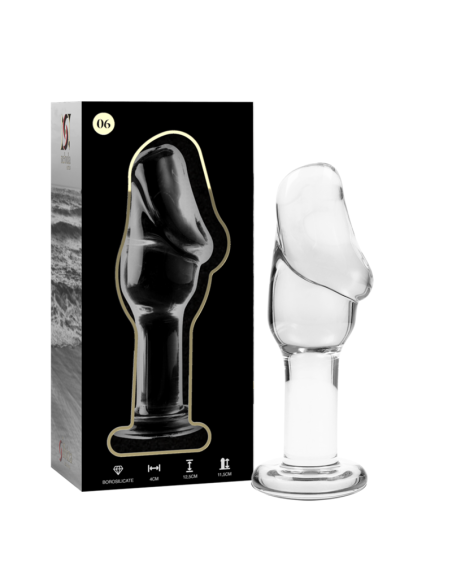 NEBULA SERIES BY IBIZA - MODELO 6 PLUG CRISTAL TRANSPARENTE 12.5 CM -O- 4 CM
