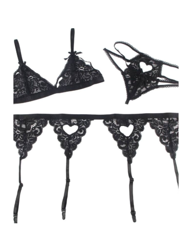 SUBBLIME - SET 3 PIEZAS SUJETADOR LIGUERO TANGA S-M