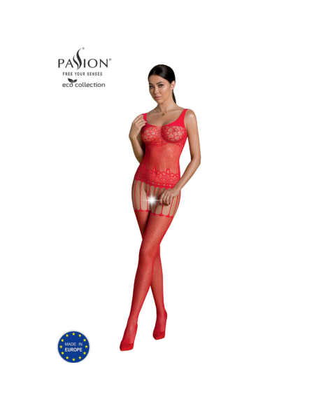 PASSION - ECO COLLECTION BODYSTOCKING ECO BS001 ROJO