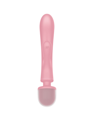 SATISFYER - TRIPLE LOVER MASAJEADOR VIBRADOR RABBIT ROSA