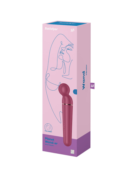 SATISFYER - PLANET WAND-ER MASAJEADOR VIBRADOR BERRY
