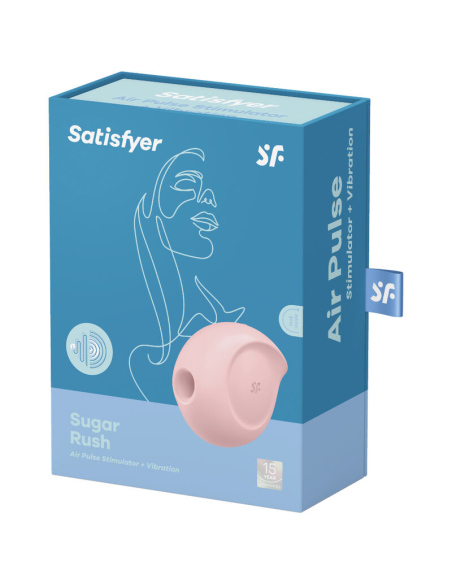 SATISFYER - SUGAR RUSH ESTIMULADOR Y VIBRADOR ROSA