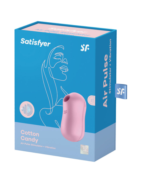 SATISFYER - COTTON CANDY ESTIMULADOR Y VIBRADOR LILA