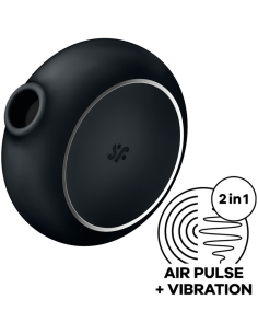 SATISFYER - PRO TO GO 3 ESTIMULADOR Y VIBRADOR DOBLE NEGRO