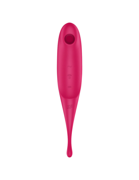 SATISFYER - TWIRLING PRO ESTIMULADOR Y VIBRADOR ROJO