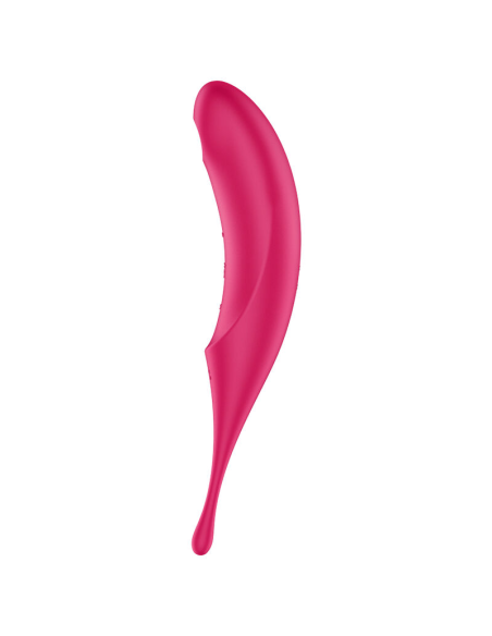 SATISFYER - TWIRLING PRO ESTIMULADOR Y VIBRADOR ROJO