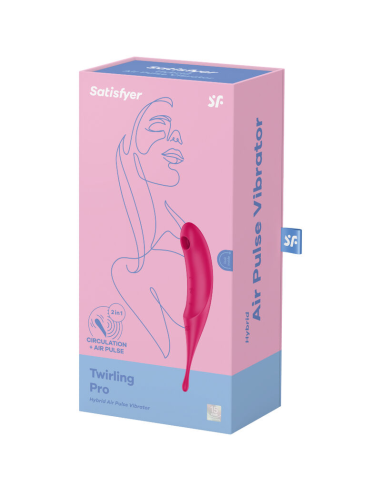 SATISFYER - TWIRLING PRO ESTIMULADOR Y VIBRADOR ROJO