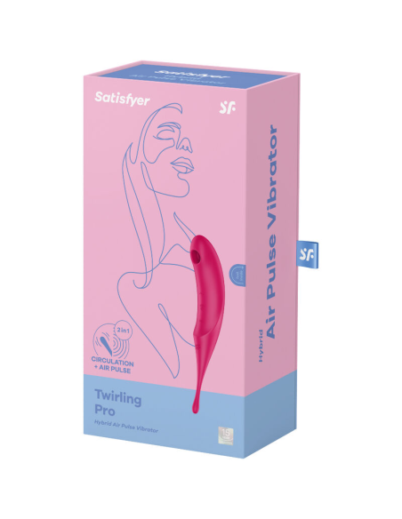 SATISFYER - TWIRLING PRO ESTIMULADOR Y VIBRADOR ROJO
