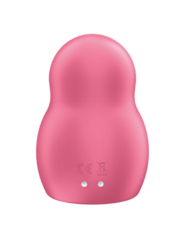 SATISFYER - PRO TO GO 1 ESTIMULADOR Y VIBRADOR DOBLE ROJO