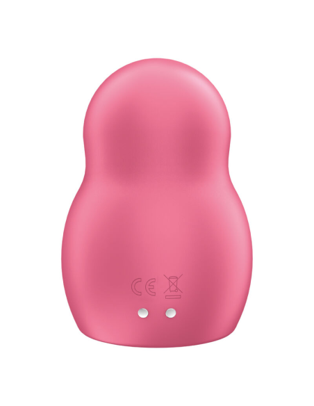 SATISFYER - PRO TO GO 1 ESTIMULADOR Y VIBRADOR DOBLE ROJO