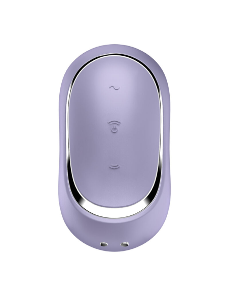 SATISFYER - PRO TO GO 2 ESTIMULADOR Y VIBRADOR DOBLE VIOLETA