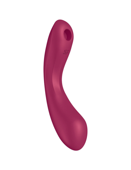 SATISFYER - CURVE TRINITY 1 AIR PULSE VIBRATION ROJO