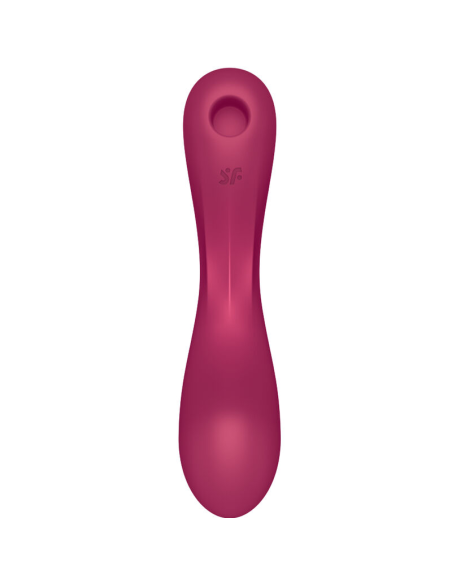 SATISFYER - CURVE TRINITY 1 AIR PULSE VIBRATION ROJO