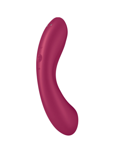 SATISFYER - CURVE TRINITY 1 AIR PULSE VIBRATION ROJO