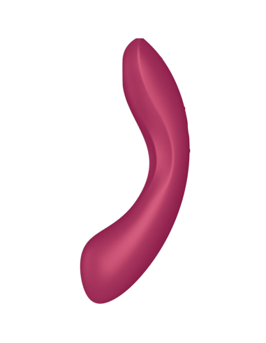 SATISFYER - CURVE TRINITY 1 AIR PULSE VIBRATION ROJO