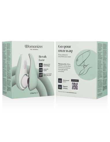 WOMANIZER - LIBERTY 2 ESTIMULADOR and SUCCIONADOR CLÍTORIS VERDE CLARO