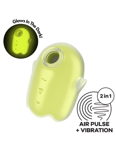 SATISFYER - GLOWING GHOST AIR PULSE and VIBRADOR AMARILLO