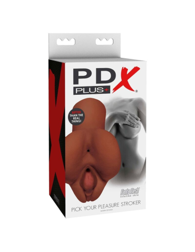 PDX PLUS - PICK YOUR PLEASURE MASTURBADOR DOBLE MARRÓN