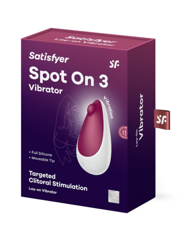 SATISFYER - SPOT ON 3 ESTIMULADOR DE CLÍTORIS ROJO