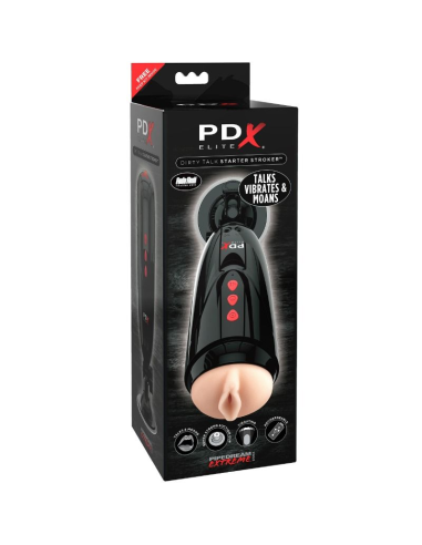 PDX ELITE - DIRTY TALK STARTER STROKER MASTURBADOR VAGINA