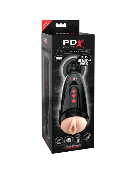 PDX ELITE - DIRTY TALK STARTER STROKER MASTURBADOR VAGINA