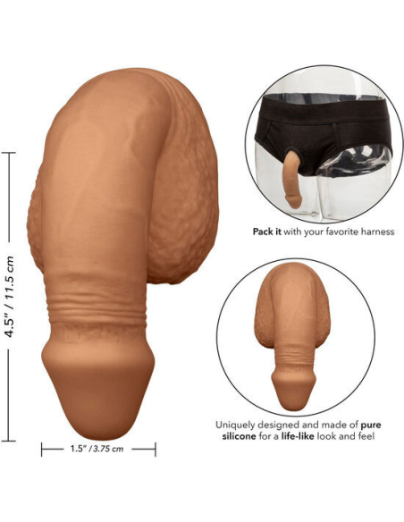 CALEXOTICS - PACKING PENIS PENE DE SILICONA 12.75CM CARAMELO