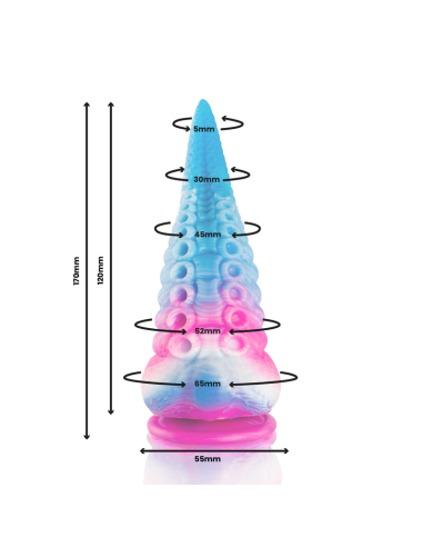 EPIC - PHORCYS DILDO TENTÁCULO AZUL TAMAÑO PEQUEÑO