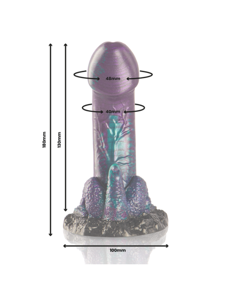 EPIC - BASILISK DILDO DOBLE PLACER ESCAMOSO TAMAÑO PEQUEÑO