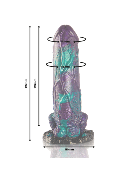EPIC - BASILISK DILDO DOBLE PLACER ESCAMOSO TAMAÑO GRANDE