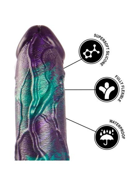 EPIC - BASILISK DILDO DOBLE PLACER ESCAMOSO TAMAÑO GRANDE