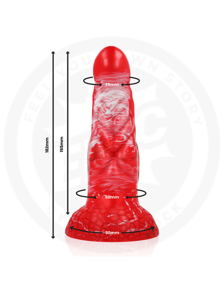 EPIC - AGNIS DILDO FUEGO CARMESÍ