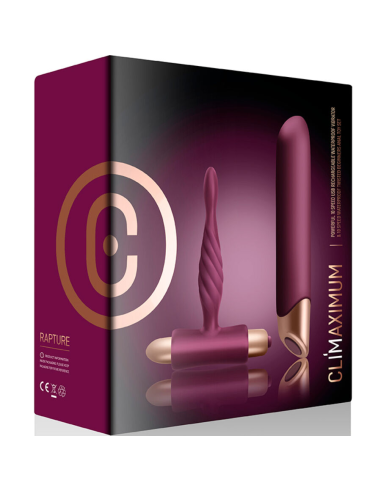 CLIMAXIMUM - RAPTURE KIT VIBRADOR CLÁSICO PLUG ANAL PRINCIPIANTES