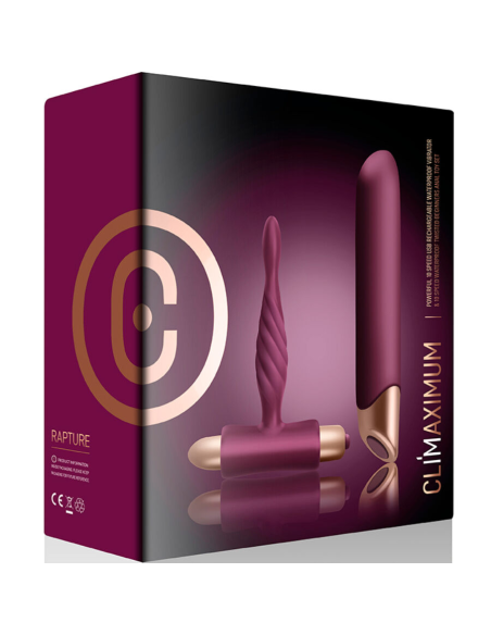 CLIMAXIMUM - RAPTURE KIT VIBRADOR CLÁSICO PLUG ANAL PRINCIPIANTES