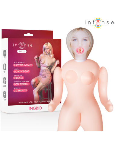 INTENSE DOLLS - INGRID MUÑECA HINCHABLE CON TRES ORIFICIOS
