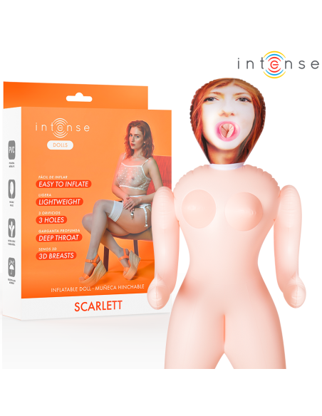 INTENSE DOLLS - SCARLETT MUÑECA HINCHABLE CON TRES ORIFICIOS