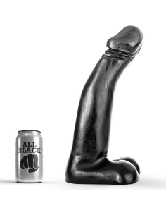 ALL BLACK - DILDO REALISTA NEGRO FISTING 29 CM