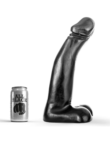 ALL BLACK - DILDO REALISTA NEGRO FISTING 29 CM