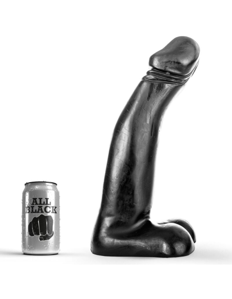 ALL BLACK - DILDO REALISTA NEGRO FISTING 29 CM