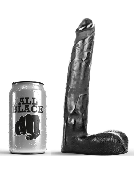 ALL BLACK - DILDO REALÍSTICO 21 CM