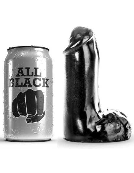 ALL BLACK - DILDO REALÍSTICO 13 CM