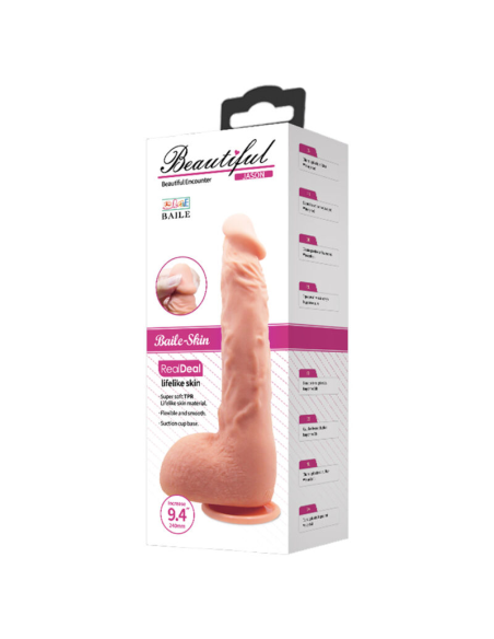 BAILE - DILDO REALÍSTICO JASON NATURAL 24 CM