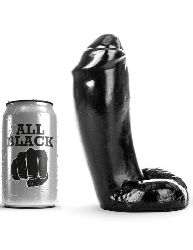 ALL BLACK - DILDO REALÍSTICO 18 CM