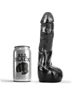 ALL BLACK - PENE REALÍSTICO ANAL 20 CM