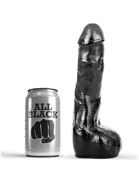 ALL BLACK - PENE REALÍSTICO ANAL 20 CM