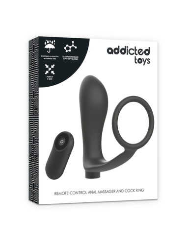 PLUG ANAL VIBRADOR y ANILLO PENE CONTROL REMOTO | SexPlace.MX