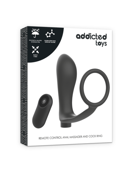 PLUG ANAL VIBRADOR y ANILLO PENE CONTROL REMOTO | SexPlace.MX